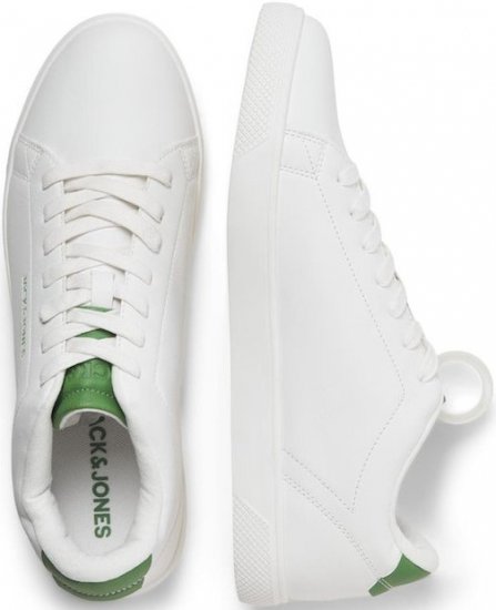 Jack & Jones Bosley Sneakers White/MEDIUM GREEN - Buty męskie 40-52 - 
