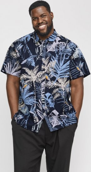 Jack & Jones Hawaii AOP Shirt Blue - Koszule - Koszule 2XL-10XL
