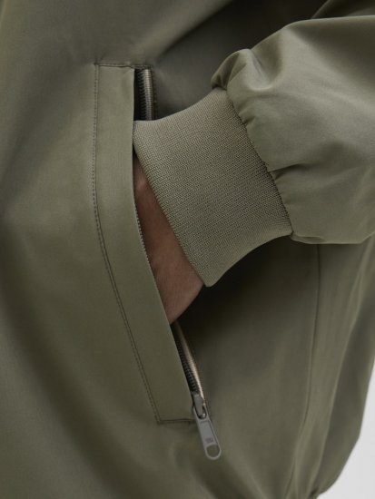 Jack & Jones Brad Bomber Jacket Tea Leaf - Kurtki Męskie Duże Rozmiary - Kurtki Duże rozmiary 2XL-8XL