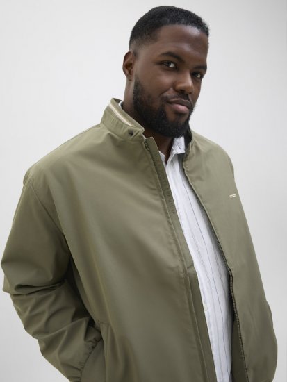 Jack & Jones Brad Bomber Jacket Tea Leaf - Kurtki Męskie Duże Rozmiary - Kurtki Duże rozmiary 2XL-8XL