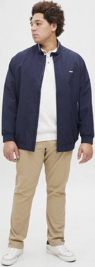 Jack & Jones Brad Bomber Jacket Seaborne - Kurtki Męskie Duże Rozmiary - Kurtki Duże rozmiary 2XL-8XL