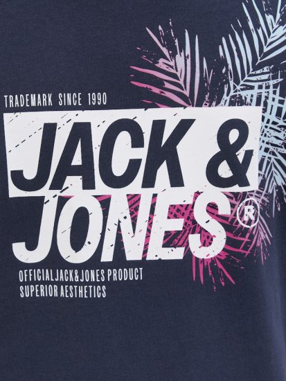  Jack & Jones Jaxon Crew Neck T-Shirt Sky Captain - Koszulki - T-shirty meskie Duże Rozmiary - 2XL-14XL