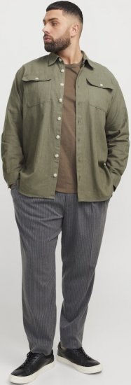 Jack & Jones Raymond Spring Long Sleeve Overshirt Green - Koszule - Koszule 2XL-10XL