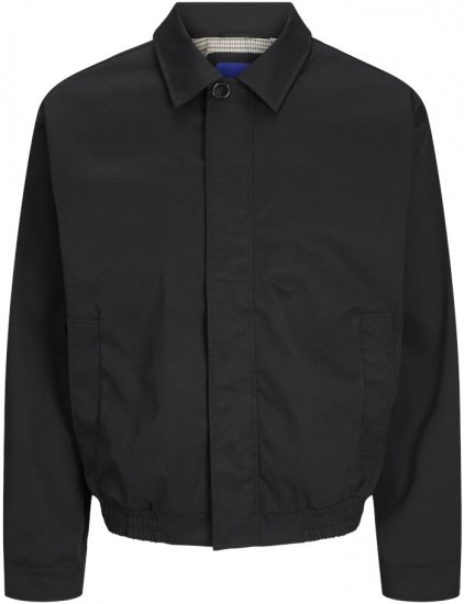 Jack & Jones Rislington Jacket Black - Kurtki Męskie Duże Rozmiary - Kurtki Duże rozmiary 2XL-8XL