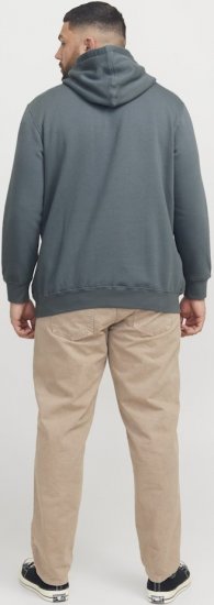 Jack & Jones Frederiksberg Box Script Hoodie Grey - Bluzy & bluzy z kapturem - Bluzy & Bluzy z kapturem 2XL-12XL