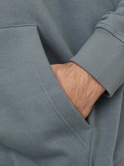 Jack & Jones Frederiksberg Box Script Hoodie Grey - Bluzy & bluzy z kapturem - Bluzy & Bluzy z kapturem 2XL-12XL