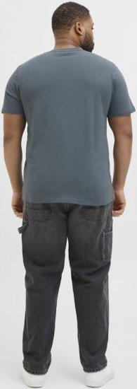Jack & Jones Anatomy Skull Crew Neck T-Shirt Grey - Koszulki - T-shirty meskie Duże Rozmiary - 2XL-14XL