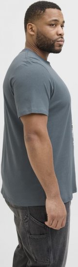 Jack & Jones Anatomy Skull Crew Neck T-Shirt Grey - Koszulki - T-shirty meskie Duże Rozmiary - 2XL-14XL