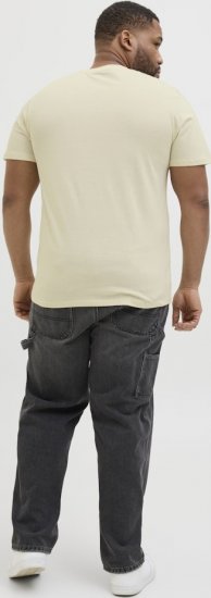 Jack & Jones Anatomy Skull Crew Neck T-Shirt Antique White - Koszulki - T-shirty meskie Duże Rozmiary - 2XL-14XL