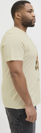 Jack & Jones Anatomy Skull Crew Neck T-Shirt Antique White - Koszulki - T-shirty meskie Duże Rozmiary - 2XL-14XL