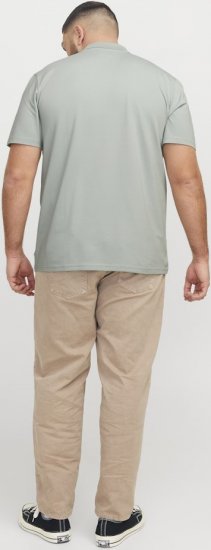 Jack & Jones Fusion Pique Zipper Polo Green/Blue - Koszulki polo - Koszulki Polo 2XL-8XL