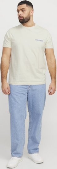 Jack & Jones Union Front & Back Print Crew Neck T-Shirt Yellow - Koszulki - T-shirty meskie Duże Rozmiary - 2XL-14XL