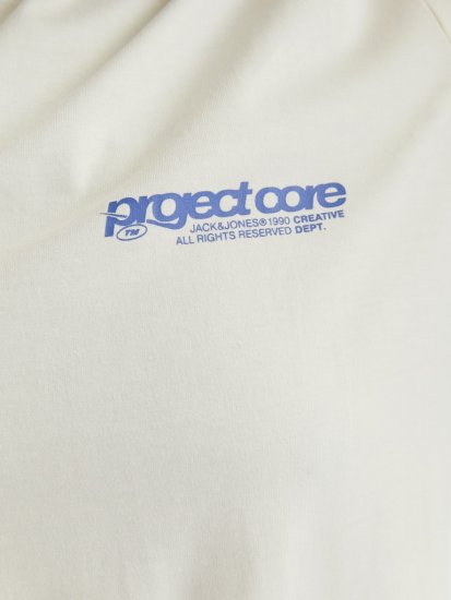Jack & Jones Union Front & Back Print Crew Neck T-Shirt Yellow - Koszulki - T-shirty meskie Duże Rozmiary - 2XL-14XL