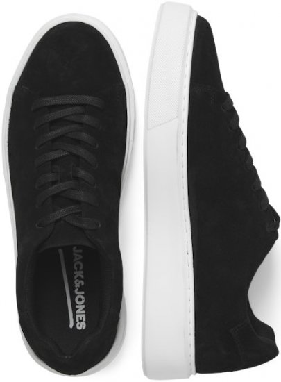 Jack & Jones Stockholm Leather Sneakers Black/Suede - Buty męskie 40-52 - 