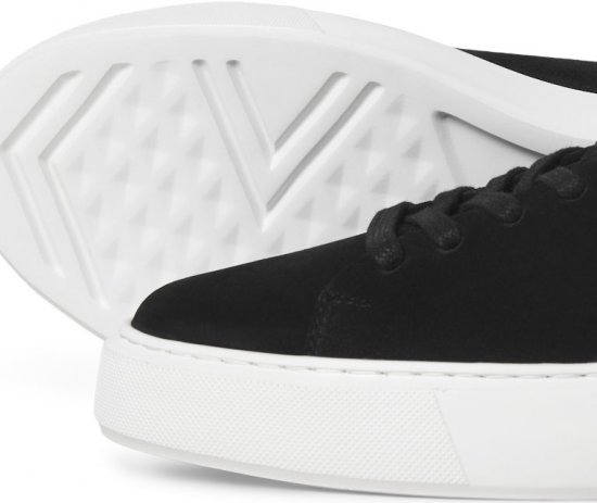 Jack & Jones Stockholm Leather Sneakers Black/Suede - Buty męskie 40-52 - 