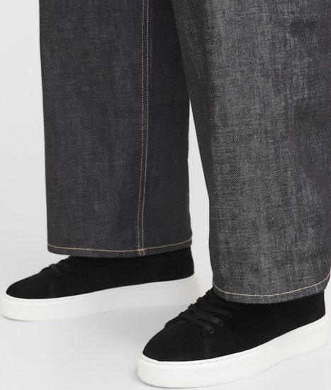 Jack & Jones Stockholm Leather Sneakers Black/Suede - Buty męskie 40-52 - 