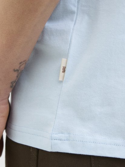 Jack & Jones Vira Branding Crew Neck T-Shirt Skyway - Koszulki - T-shirty meskie Duże Rozmiary - 2XL-14XL