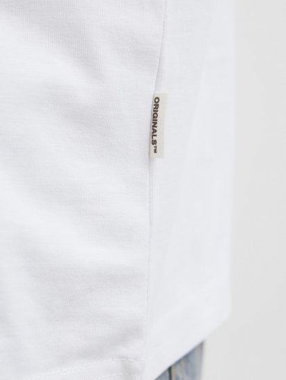 Jack & Jones Hydra Crew Neck T-Shirt Bright White - Koszulki - T-shirty meskie Duże Rozmiary - 2XL-14XL