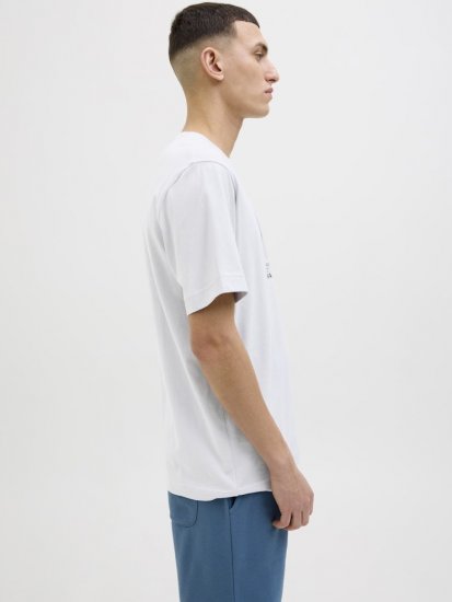 Jack & Jones Calma Crew Neck T-Shirt Gray Dawn - Koszulki - T-shirty meskie Duże Rozmiary - 2XL-14XL
