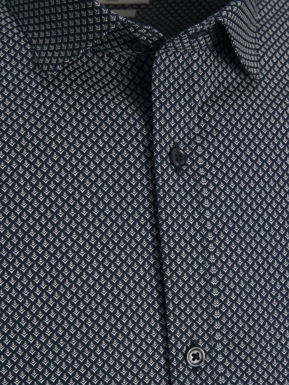 Jack & Jones JPRBLACARDIFF Print LS Shirt Navy - Koszule - Koszule 2XL-10XL