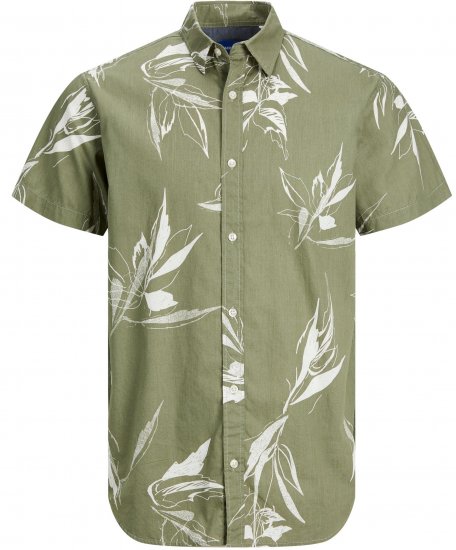 Jack & Jones JORCRAYON AOP Shirt Green - Koszule - Koszule 2XL-10XL