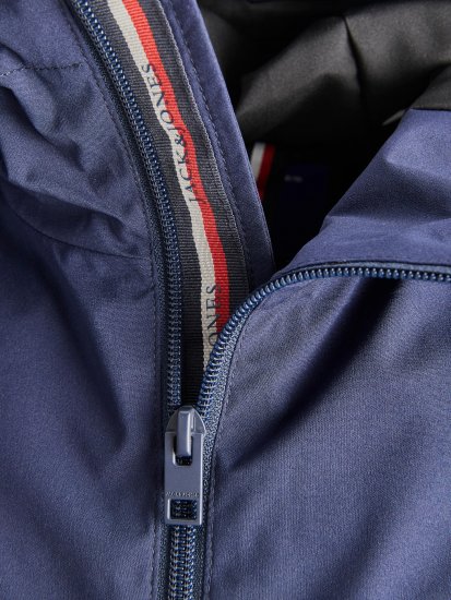 Jack & Jones JORJOSHUA Lightly Padded Jacket Navy - Kurtki Męskie Duże Rozmiary - Kurtki Duże rozmiary 2XL-8XL