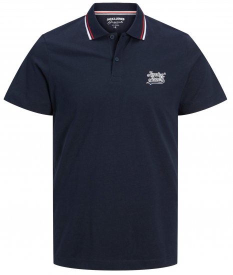 Jack & Jones JORTREVOR Polo Shirt Navy Blazer - Koszulki polo - Koszulki Polo 2XL-8XL