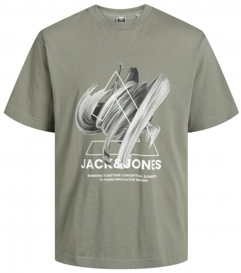 Jack & Jones JCOTINT T-Shirt Agave Green - Koszulki - T-shirty meskie Duże Rozmiary - 2XL-14XL