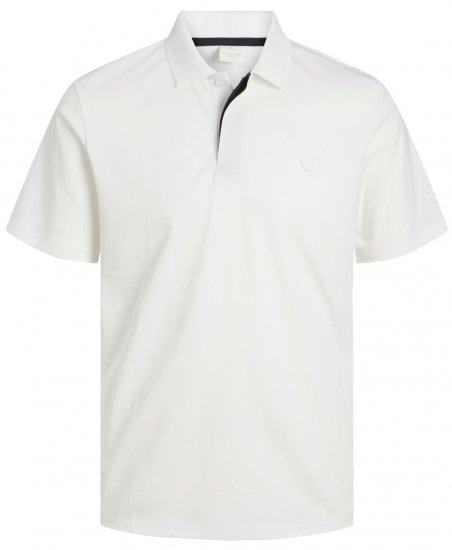 Jack & Jones Rodney Short Sleeve Polo White - Koszulki polo - Koszulki Polo 2XL-8XL