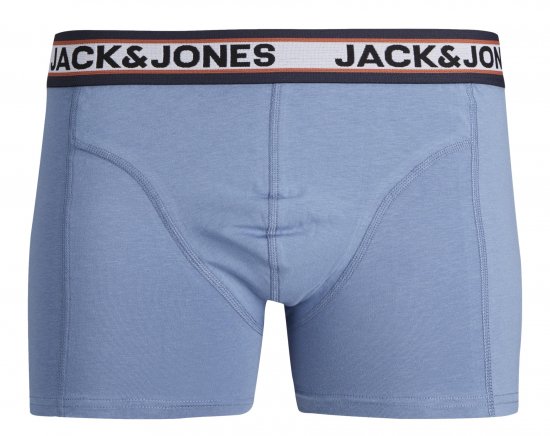 Jack & Jones JACMARCO SOLID Trunks 3-Pack Coronet Blue - Bielizna & stroje kąpielowe - Bielizna & Stroje kąpielowe 2XL-8XL