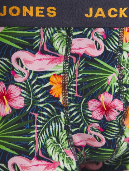 Jack & Jones JACPINK FLAMINGO TRUNKS 5 PACK Navy Blazer - Bielizna & stroje kąpielowe - Bielizna & Stroje kąpielowe 2XL-8XL