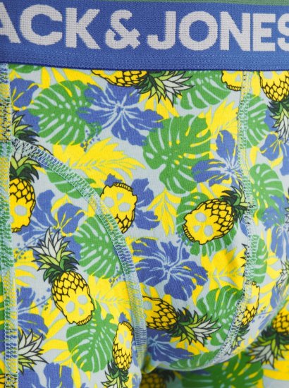 Jack & Jones JACPINEAPPLE SKULL TRUNKS 3 PACK Palace Blue - Bokserki - Bokserki 2XL-12XL