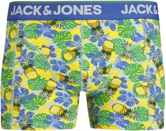 Jack & Jones JACPINEAPPLE SKULL TRUNKS 3 PACK Palace Blue - Bokserki - Bokserki 2XL-12XL
