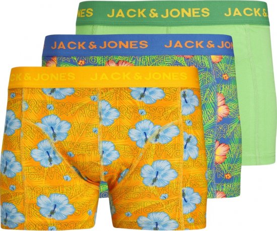 Jack & Jones JACHAWAII TRUNKS 3 PACK Palace Blue - Bielizna & stroje kąpielowe - Bielizna & Stroje kąpielowe 2XL-8XL
