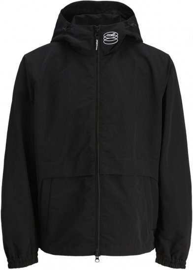 Jack & Jones Union Shell Jacket Black - Kurtki Męskie Duże Rozmiary - Kurtki Duże rozmiary 2XL-8XL