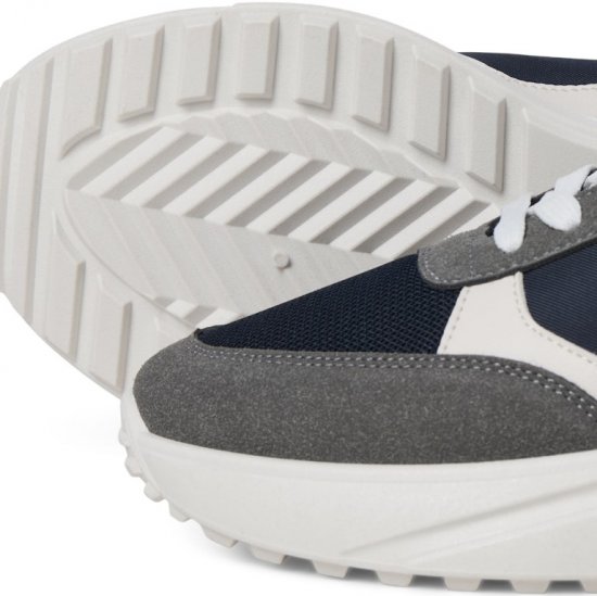 Jack & Jones Waspire Sneakers Grey/NAVY BLAZER - Buty męskie 40-52 - 