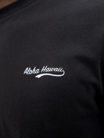 Jack & Jones Zekiel Crew Neck T-Shirt Black - Koszulki - T-shirty meskie Duże Rozmiary - 2XL-14XL