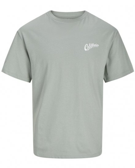 Jack & Jones Zekiel Crew Neck T-Shirt Iceberg Green - Koszulki - T-shirty meskie Duże Rozmiary - 2XL-14XL