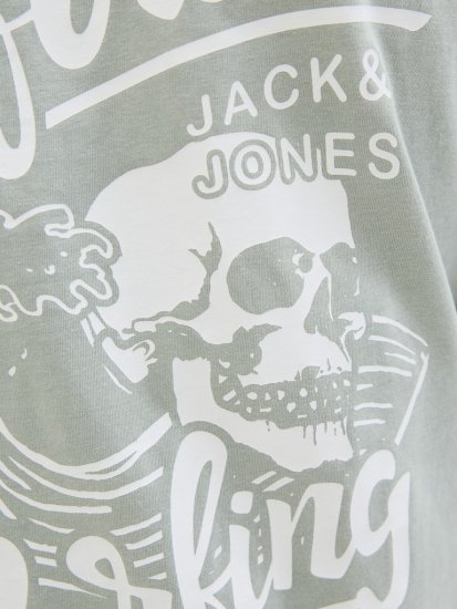 Jack & Jones Zekiel Crew Neck T-Shirt Iceberg Green - Koszulki - T-shirty meskie Duże Rozmiary - 2XL-14XL