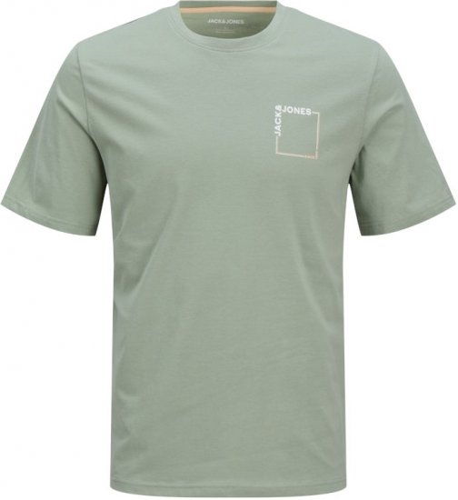 Jack & Jones Verner Crew Neck T-Shirt Iceberg Green - Koszulki - T-shirty meskie Duże Rozmiary - 2XL-14XL