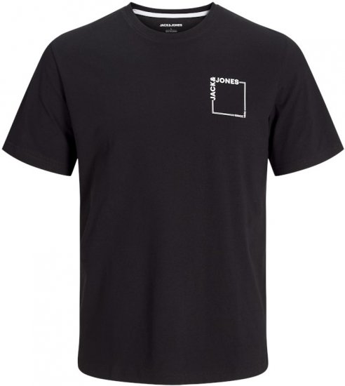 Jack & Jones Verner Crew Neck T-Shirt Black - Koszulki - T-shirty meskie Duże Rozmiary - 2XL-14XL