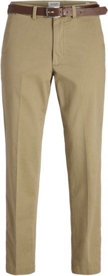 Jack & Jones Ollie Franco Chino Pants with Belt Brown - Dżinsy & spodnie - Dżinsy i Spodnie - W40-W70