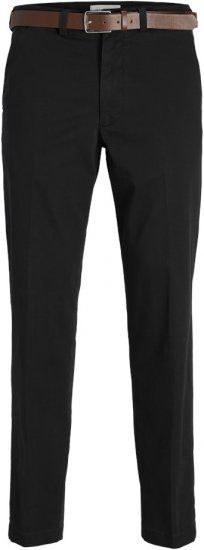 Jack & Jones Ollie Franco Chino Pants with Belt Black - Dżinsy & spodnie - Dżinsy i Spodnie - W40-W70