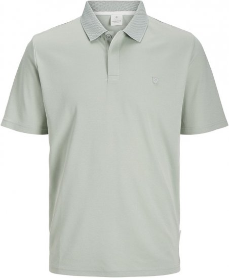 Jack & Jones Rodney Short Sleeve Polo Aqua Gray - Koszulki polo - Koszulki Polo 2XL-8XL