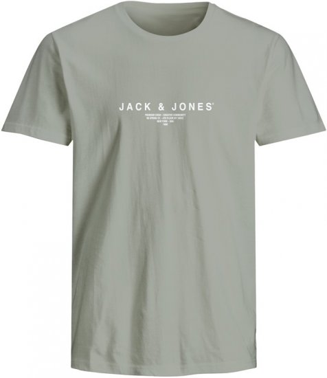 Jack & Jones Harris Crew Neck T-Shirt Green - Koszulki - T-shirty meskie Duże Rozmiary - 2XL-14XL