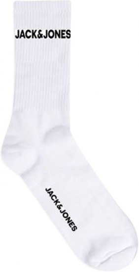 Jack & Jones BASIC LOGO Tennis Socks 5-Pack White - Bielizna & Stroje kąpielowe - Bielizna & Stroje kąpielowe 2XL-8XL