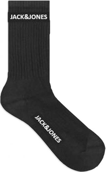 Jack & Jones BASIC LOGO Tennis Socks 5-Pack Black - Bielizna & Stroje kąpielowe - Bielizna & Stroje kąpielowe 2XL-8XL
