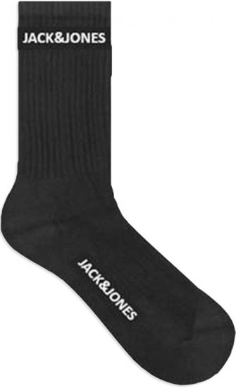 Jack & Jones BASIC LOGO Tennis Socks 5-Pack Black - Bielizna & Stroje kąpielowe - Bielizna & Stroje kąpielowe 2XL-8XL