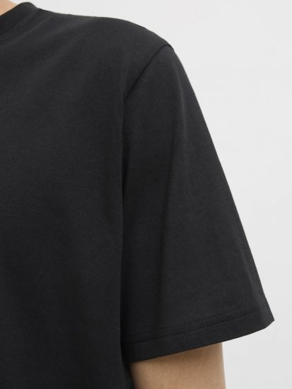 Jack & Jones Vira Branding Crew Neck T-Shirt Black - Koszulki - T-shirty meskie Duże Rozmiary - 2XL-14XL