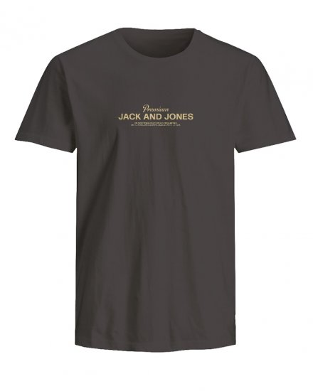 Jack & Jones Ferris Crew Neck T-Shirt Black - Koszulki - T-shirty meskie Duże Rozmiary - 2XL-14XL